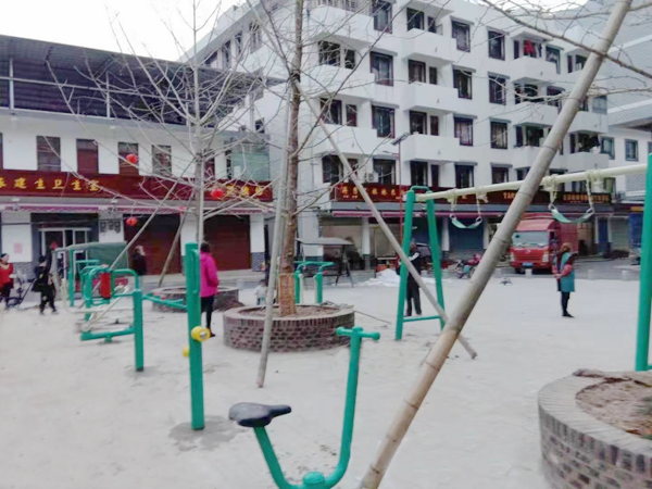 桂林興安漠川鄉榜上村新國標健身器材安裝