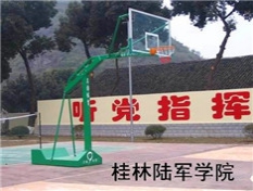 桂林陽朔福利中學籃球架安裝