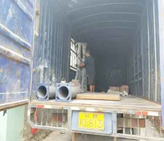 柳城埋地式籃球架裝車發貨